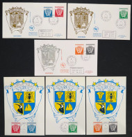 TAAF - FDC - Premier Jour - Carte Maximum - YT N° 322 à 326 - Armoiries - 2002 - FDC