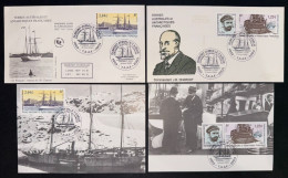 TAAF - FDC - Premier Jour - Carte Maximum - YT N° 369 à 371 - Centenaire Du Départ Du Navire - 2003 - FDC