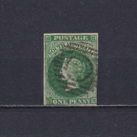SOUTH AUSTRALIA 1855, SG# 1, CV £500, Wmk Large Star, 1d Green, QV, Used - Used Stamps