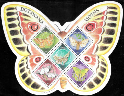 Botswana 2000 Mi.No.  (Block 32) / 13,00 € / MNH ** Insects  Butterflies S/sh MNH** - Butterflies
