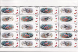 [TF6610] België Duostamp Vogels Buzin 35 Jaar Vogels 1985-2020 30 Jaar S.P.A.B. 1990-2020 MNH ** (rand Zie Scan) SUPERB - Neufs