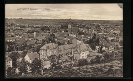 AK Hettstedt / Südharz, Ortsansicht Mit Kirche Aus Der Vogelschau - Hettstedt