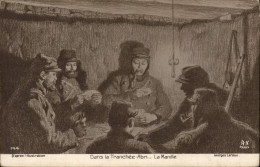 CPA Dans La Tranchee La Manille Cartes Militaria - Speelkaarten