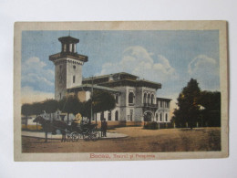Romania-Bacău:Le Theatre Et Les Pompiers C.pos.1922/Bacău:The Theater & The Fire Department Mailed Postcard 1922 - Romania