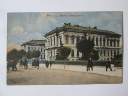 Romania-Bacău:Palat Administratif C.pos.1922/Bacău:Administrative Palace Mailed Postcard 1922 - Romania