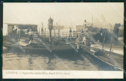 Venezia Città Approdo Riva Degli Schiavoni NPG Foto Cartolina RT7622 - Venezia