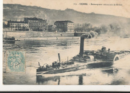38 // VIENNE   Remorqueur Remontant Le Rhone  763 - Vienne