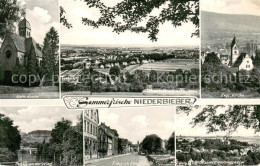 Niederbieber Neuwied Kath Kirche Panorama Ev Kirche Wiedpartie Friedrich Erbert - Neuwied