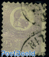 Hungary 1871 25K Violet, Used, Used Stamps - Gebraucht