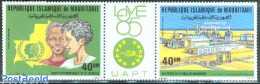 Mauritania 1985 Philexafrique 2v+tab [:T:], Mint NH, Science - Various - Chemistry & Chemists - International Youth Ye.. - Chemistry