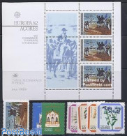 Azores 1982 Yearset 1982 (7v+1s/s), Mint NH, Various - Yearsets (by Country) - Non Classés