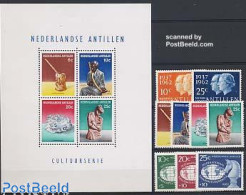Netherlands Antilles 1962 Yearset 1962 (9v+1s/s), Mint NH, Various - Yearsets (by Country) - Non Classés