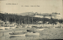 CPA Cannes Coin De La Plage Bateaux - Cannes