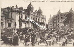 CPA 06 0020 MONACO - MONTE CARLO - LE CASINO, CAFÉ ET HÔTEL DE PARIS - Monte-Carlo