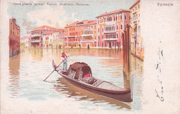 VENEZIA - Canal Grande Palazzi - Foscari - Giustinian -  - Litho - Venezia