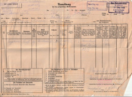 Österreich, Innsbruck, Anmeldung Bei Der Polizeilichen Meldebehörde 1942 - Documents Historiques
