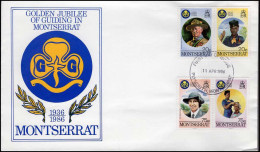 Montserrat - FDC - Golden Jubilee Of Guiding In Montserrat - Briefe U. Dokumente