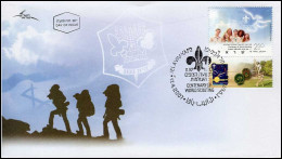 Israel - FDC - Centenary Of World Scouting - Briefe U. Dokumente