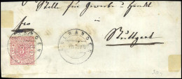 Mi38 Auf Fragment Von Ellwangen Nach Stuttgart - 1875 - Cartas & Documentos