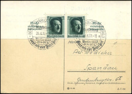 2 X Mi650 Auf Postkarte - Sonderstempel: Berlin-Charlottenburg - Gebt Mir Vier Jahrezeit - Cartas & Documentos
