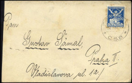 Cover To Prague - Sealing Wax Stamp - Cartas & Documentos