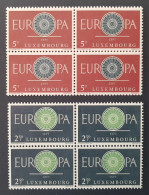 EUROPA CEPT 1960 - Luxemburg Blok Van 4 - Postfris/ MNH - 1960