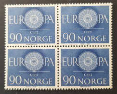 EUROPA CEPT 1960 - Noorwegen  Blok Van 4 - Postfris/ MNH - 1960