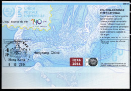 HONGKONG  Do38  20140730 AA  International Reply Coupon Reponse Antwortschein IRC IAS CRI  O  HONG KONG 09.10.2014 - Enteros Postales