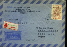 Registered Cover To Marcinelle, Belgium - Covers & Documents