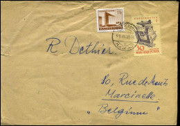 Cover To Marcinelle, Belgium - Covers & Documents