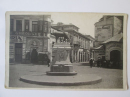 Romania-București:Piața Sf.Gheorghe-Lipscani,magazine 1916/Place Sf.Gheorghe-Lipscani,magasins/stores Carte Photo 1916 - Romania
