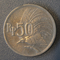 INDONESIE - KM 35 - 50 RUPIAH 1971 - OISEAU 'PARADISIER' - TTB - Indonesia