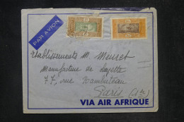 DAHOMEY - Enveloppe De Cotonou Pour Paris Par Avion Via Air Afrique En 1938 - L 171311 - Covers & Documents