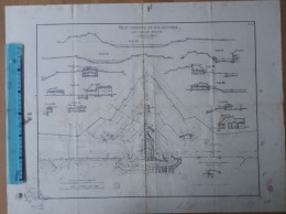 Origineel Bouwtechnisch Plan BRIALMONTVESTING ANTWERPËN1860 (2) - Documents Historiques