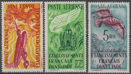INDE FRANCAISE Poste Aérienne ** - 18/20, Sujets Divers - Cote : 67 € - Ungebraucht
