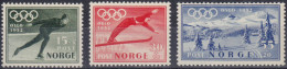 NORVEGE ** - 337/39, J.O. D'hivers - Cote : 25 € - Ongebruikt