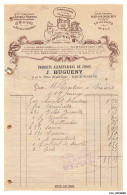 FAC-BFP1-0279-FACTURE - PRODUITS ALIMENTAIRES DE CHOIC - J HUGUENY - BAR-SUR-SEINE - Alimentare