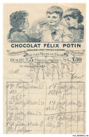 FAC-BFP1-0195-FACTURE - CHOCOLAT FELIX POTIN - Alimentare