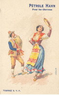 CHROMOS AO#AL00095 PUBLICITE PETROLE HAHN PRODUIT POUR LES CHEVEUX ITALIE FEMME QUI DANSE - Other & Unclassified