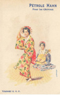 CHROMOS AO#AL000103 PUBLICITE PETROLE HAHN PRODUIT POUR LES CHEVEUX FEMME JAPONNAISE QUI DANSE - Other & Unclassified