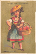 CHROMOS AO#AL00090 FARINE LACTEE NESTLE A PARIS HAMBOURGEOISE AVEC UN PAGNIER DE POMMES - Other & Unclassified