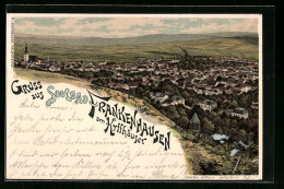 Lithographie Frankenhausen, Ortsansicht Vom Berg Aus - Bad Frankenhausen