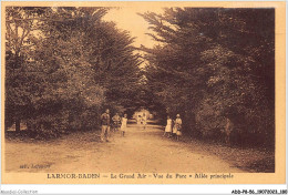 ADDP8-56-0755 - LARMOR-BADEN - Le Grand Air - Vue Du Parc - Allée Principale - Larmor-Plage