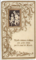 LOT De 3 Cartes Celluloid Décorées 19 éme Siecle - Autres & Non Classés