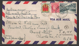 1949 40f Vallee De La Meuse To SC USA - Briefe U. Dokumente