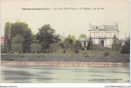 ACAP5-49-0469 - CHALONNES SUR LOIRE - La Tour Saint Pierre Et Le Chateau , Vue De Face - Chalonnes Sur Loire