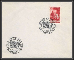 10720 N°753 Salon De La Philatélie Paris 1946 Lettre Cover France - Briefe U. Dokumente
