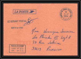 2486 ANTARCTIC Terres Australes TAAF Lettre Cover Dufresne 2 Signé Signed OP 2004/4 21/12/2004 - Covers & Documents