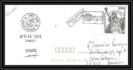 2441 Dufresne 2 Signé Signed AFRICA TOUR TRANSIT LIMASSOL 6/5/2004 Terres Australes (taaf) Lettre Cover Liberty Statue - Covers & Documents