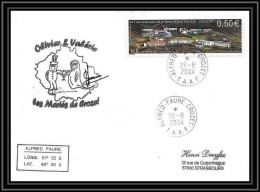 2457 ANTARCTIC Terres Australes TAAF Lettre Cover Dufresne 2 N°393 Les Mariés Du Crozet 26/8/2004 - Covers & Documents